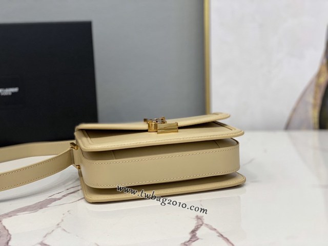 YSL专柜款女包 聖羅蘭經典款MONOGRAM金屬旋扣小號郵差包 YSL肩背斜挎包 634306  jjh1086